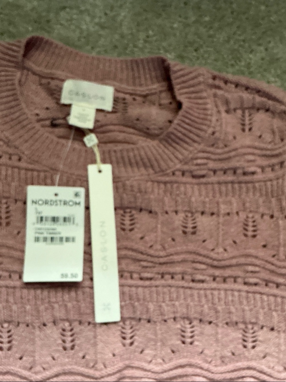 Caslon Short Sleeve Sweater - pink timber - Picture 2 of 2